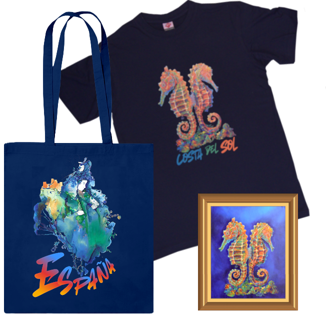 totebag camiseta y cuadro sin fondo